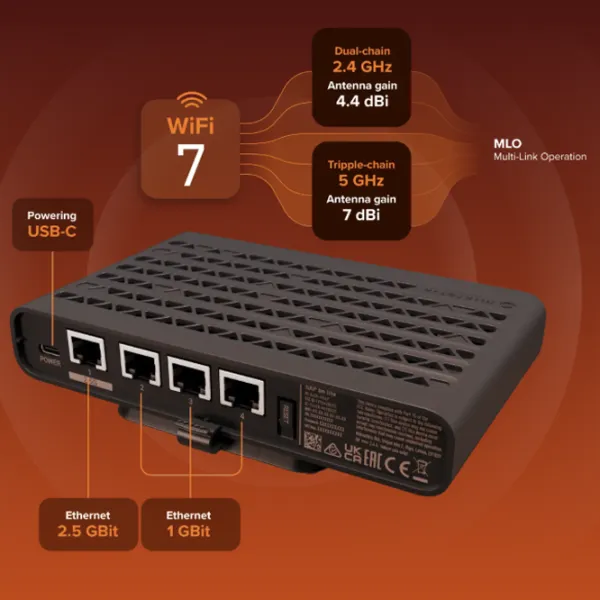 Access Point Mikrotik hAP be lite Black photo 5