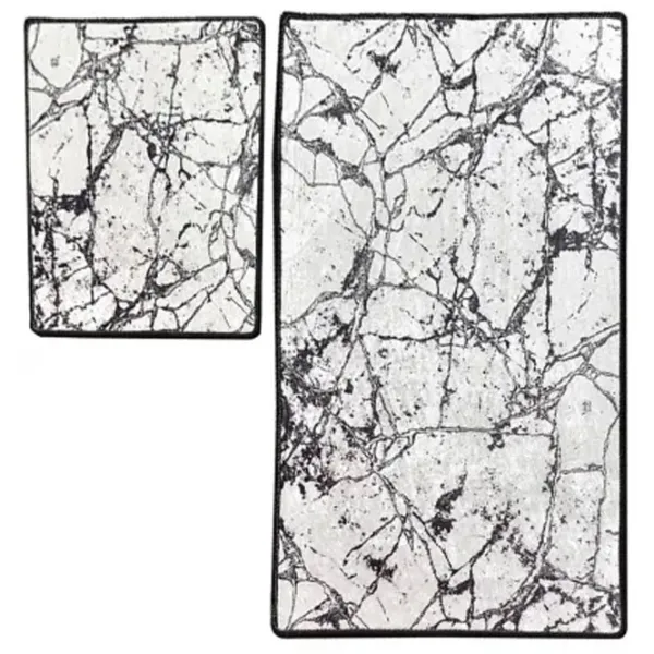 Набор ковриков для ванной Trendy Marble Полиэстер / Белый photo 3