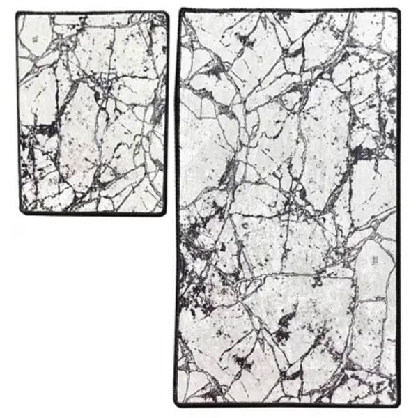 Набор ковриков для ванной Trendy Marble Полиэстер / Белый photo 3