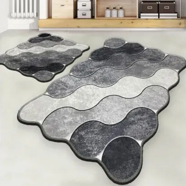 Набор ковриков для ванной Trendy Circle  Полиэстер / Серый photo 2