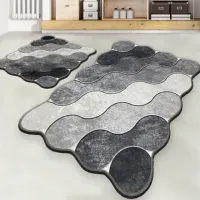 Набор ковриков для ванной Trendy Circle Полиэстер / Серый photo 2