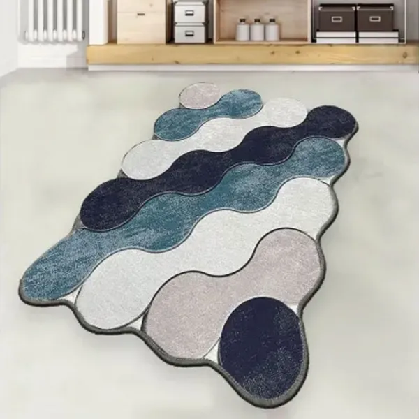 Коврик для ванной Trendy Circle  Полиэстер / Синий photo 2