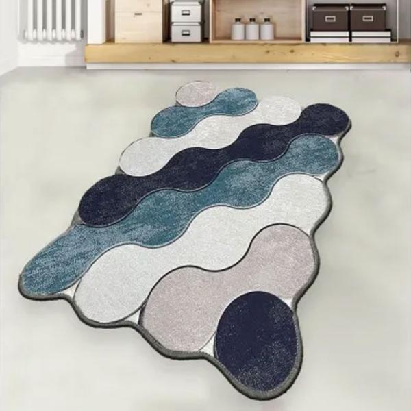 Коврик для ванной Trendy Circle  Полиэстер / Синий photo 2