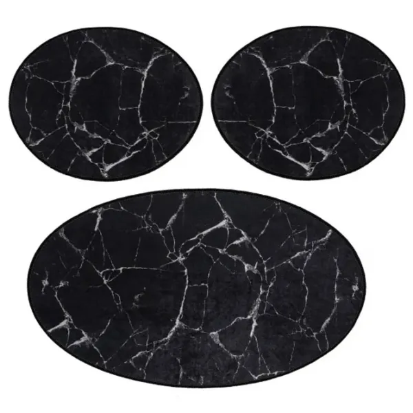 Набор ковриков для ванной Trendy Marble Полиэстер / Черный photo 3