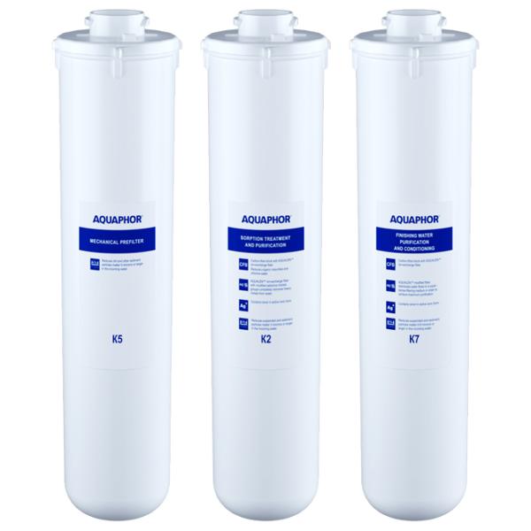 Картриджи для водяного фильтра Aquaphor K5-K2-K7 8000 л / 2.5 л/мин photo 1