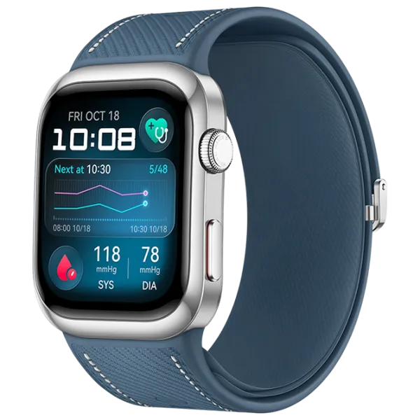 Ceas inteligent Huawei Watch D2  1.82" / 48 mm / Silver - Blue /  photo 1