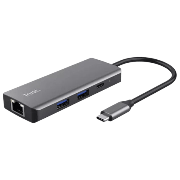 Адаптер Trust Dalyx 6-in-1 USB Type-C / Серебряный photo 1