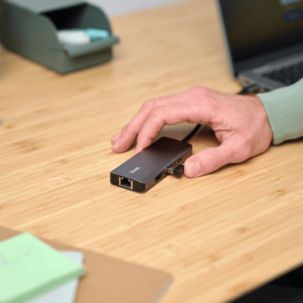 Адаптер Trust Dalyx 6-in-1 USB Type-C / Серебряный photo 6