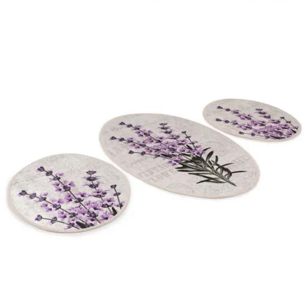 Набор ковриков для ванной Trendy Lavender Полиэстер / Серый photo 1