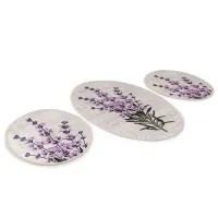 Набор ковриков для ванной Trendy Lavender Полиэстер / Серый