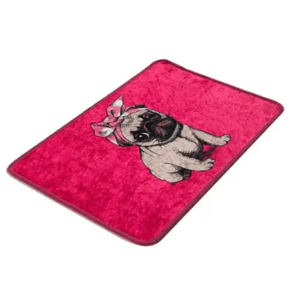 Covoraș de baie Trendy Pug DJT Poliester / Pink photo 1