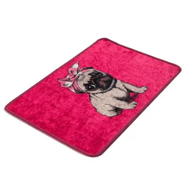 Covoraș de baie Trendy Pug DJT Poliester / Pink photo 1