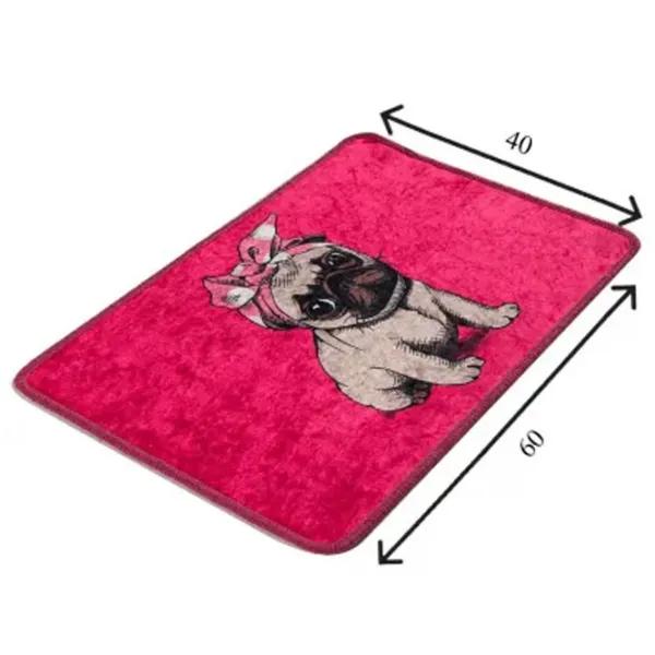 Covoraș de baie Trendy Pug DJT Poliester / Pink photo 2