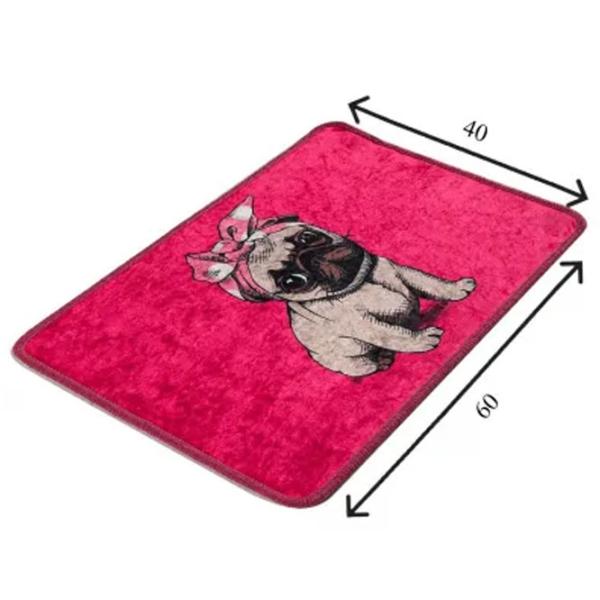 Covoraș de baie Trendy Pug DJT Poliester / Pink photo 2