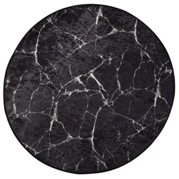 Коврик для ванной Trendy Marble Полиэстер / Черный photo 1
