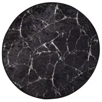 Коврик для ванной Trendy Marble Полиэстер / Черный