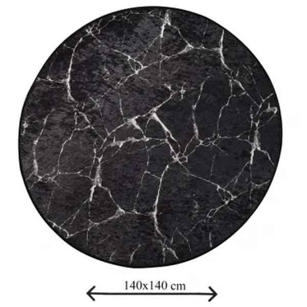 Коврик для ванной Trendy Marble Полиэстер / Черный photo 2
