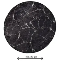 Коврик для ванной Trendy Marble Полиэстер / Черный photo 2