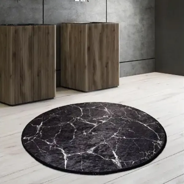 Коврик для ванной Trendy Marble Полиэстер / Черный photo 3