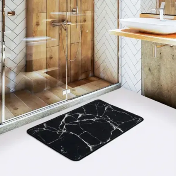 Коврик для ванной Trendy Marble DJT Полиэстер / Черный photo 4