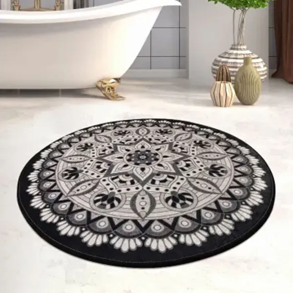 Коврик для ванной Trendy Mandal DJT Полиэстер / Черный photo 3