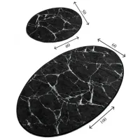 Набор ковриков для ванной Trendy Marble DJT Полиэстер / Черный photo 2
