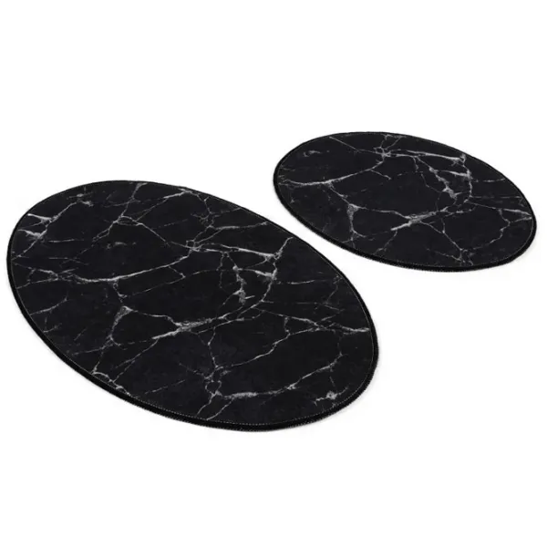 Набор ковриков для ванной Trendy Marble DJT Полиэстер / Черный photo 3