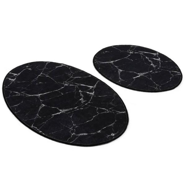 Набор ковриков для ванной Trendy Marble DJT Полиэстер / Черный photo 3
