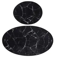 Набор ковриков для ванной Trendy Marble DJT Полиэстер / Черный photo 4