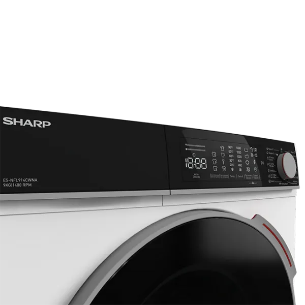 Стиральная машина SHARP ES-NFL914CWNA-EE 9 кг / 1400 об/мин / Белый photo 8