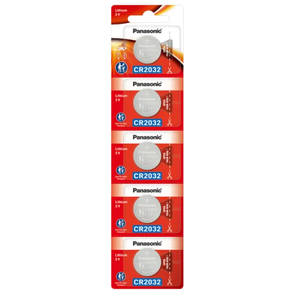 Baterie Panasonic Lithium Coin CR2032 3 V / 5 buc. photo 1