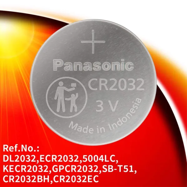 Baterie Panasonic Lithium Coin CR2032 3 V / 5 buc. photo 2