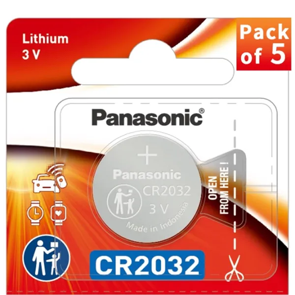 Baterie Panasonic Lithium Coin CR2032 3 V / 5 buc. photo 3