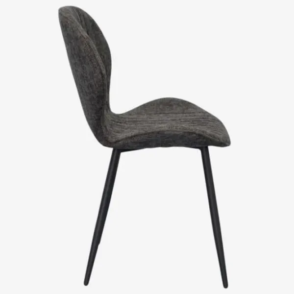 Scaun de bucătărie Evelin YTC-064B Stofă/ Dark Gray Black photo 3