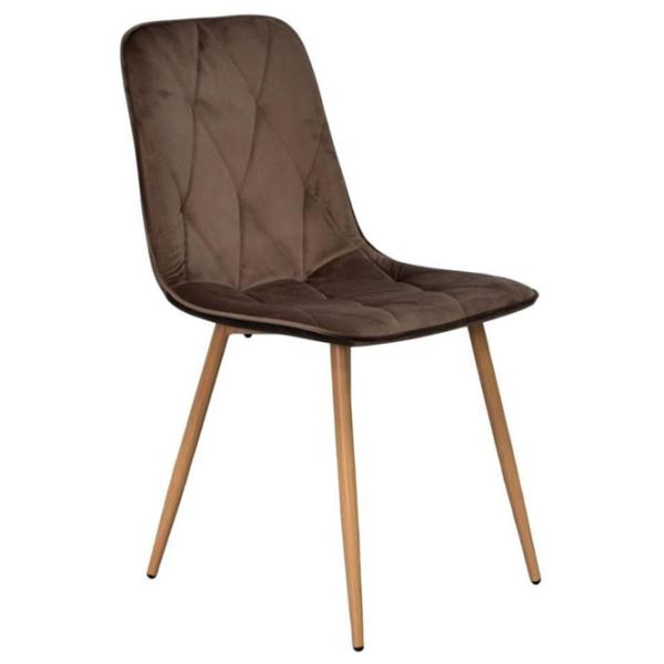 Scaun de bucătărie Evelin YTC-080WO Stofă/ Brown Oak photo 2