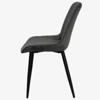 Scaun de bucătărie Evelin YTC-055B Stofă/ Dark Gray Black photo 3
