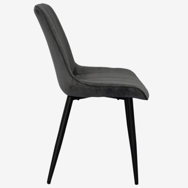 Scaun de bucătărie Evelin YTC-055B Stofă/ Dark Gray Black photo 4