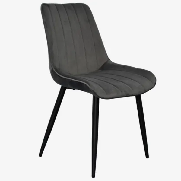 Scaun de bucătărie Evelin YTC-055B Stofă/ Dark Gray Black photo 5