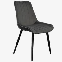 Scaun de bucătărie Evelin YTC-055B Stofă/ Dark Gray Black photo 5