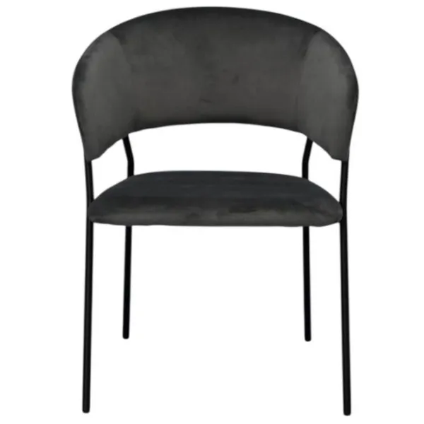Scaun de bucătărie Evelin YTC-097B Stofă/ Dark Gray Black photo 1