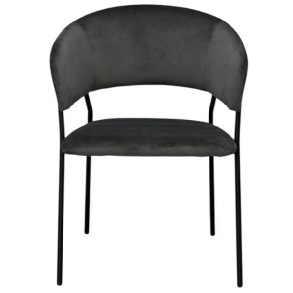 Scaun de bucătărie Evelin YTC-097B Stofă/ Dark Gray Black photo 1
