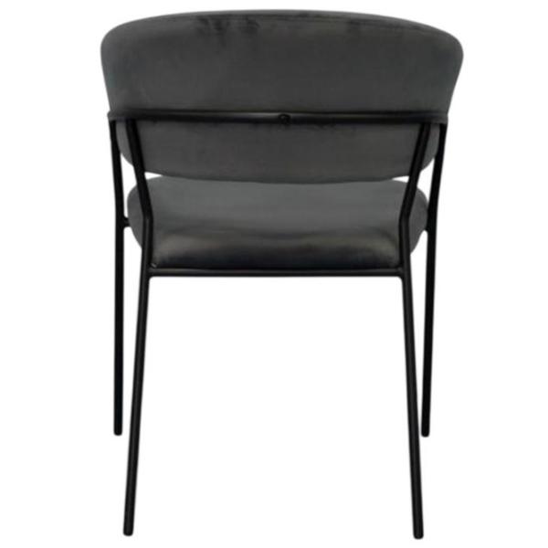 Scaun de bucătărie Evelin YTC-097B Stofă/ Dark Gray Black photo 2
