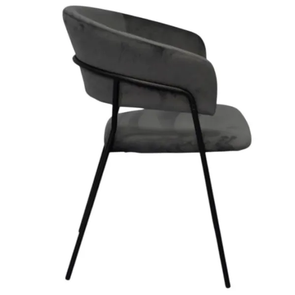 Scaun de bucătărie Evelin YTC-097B Stofă/ Dark Gray Black photo 3