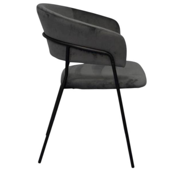 Scaun de bucătărie Evelin YTC-097B Stofă/ Dark Gray Black photo 3