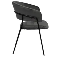 Scaun de bucătărie Evelin YTC-097B Stofă/ Dark Gray Black photo 3