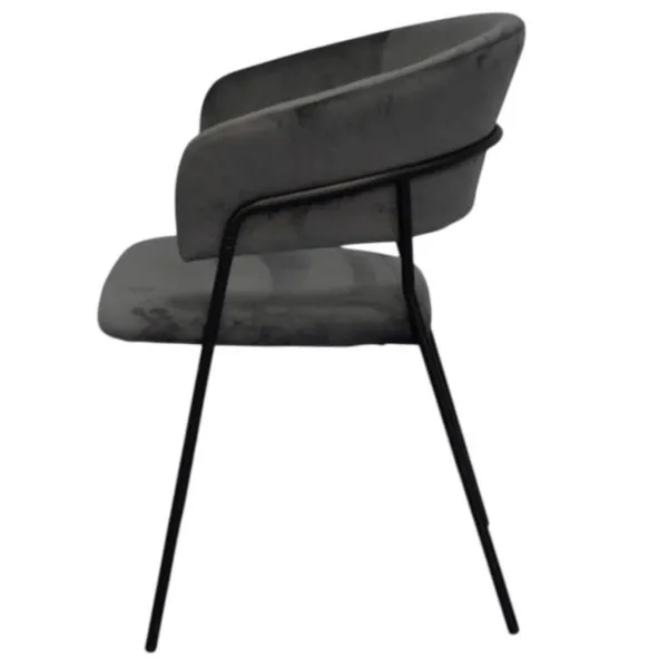 Scaun de bucătărie Evelin YTC-097B Stofă/ Dark Gray Black photo 4