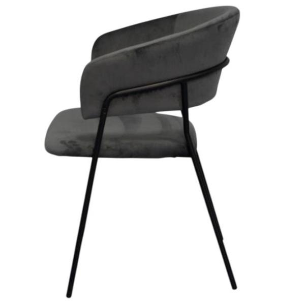 Scaun de bucătărie Evelin YTC-097B Stofă/ Dark Gray Black photo 4