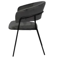 Scaun de bucătărie Evelin YTC-097B Stofă/ Dark Gray Black photo 4