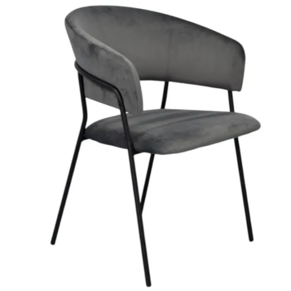 Scaun de bucătărie Evelin YTC-097B Stofă/ Dark Gray Black photo 5