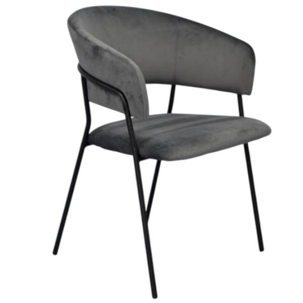 Scaun de bucătărie Evelin YTC-097B Stofă/ Dark Gray Black photo 5